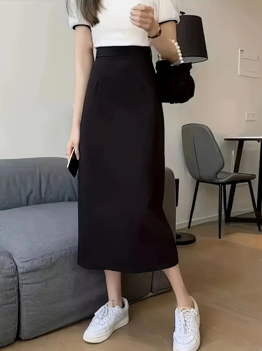 Cheek high waist skirt
