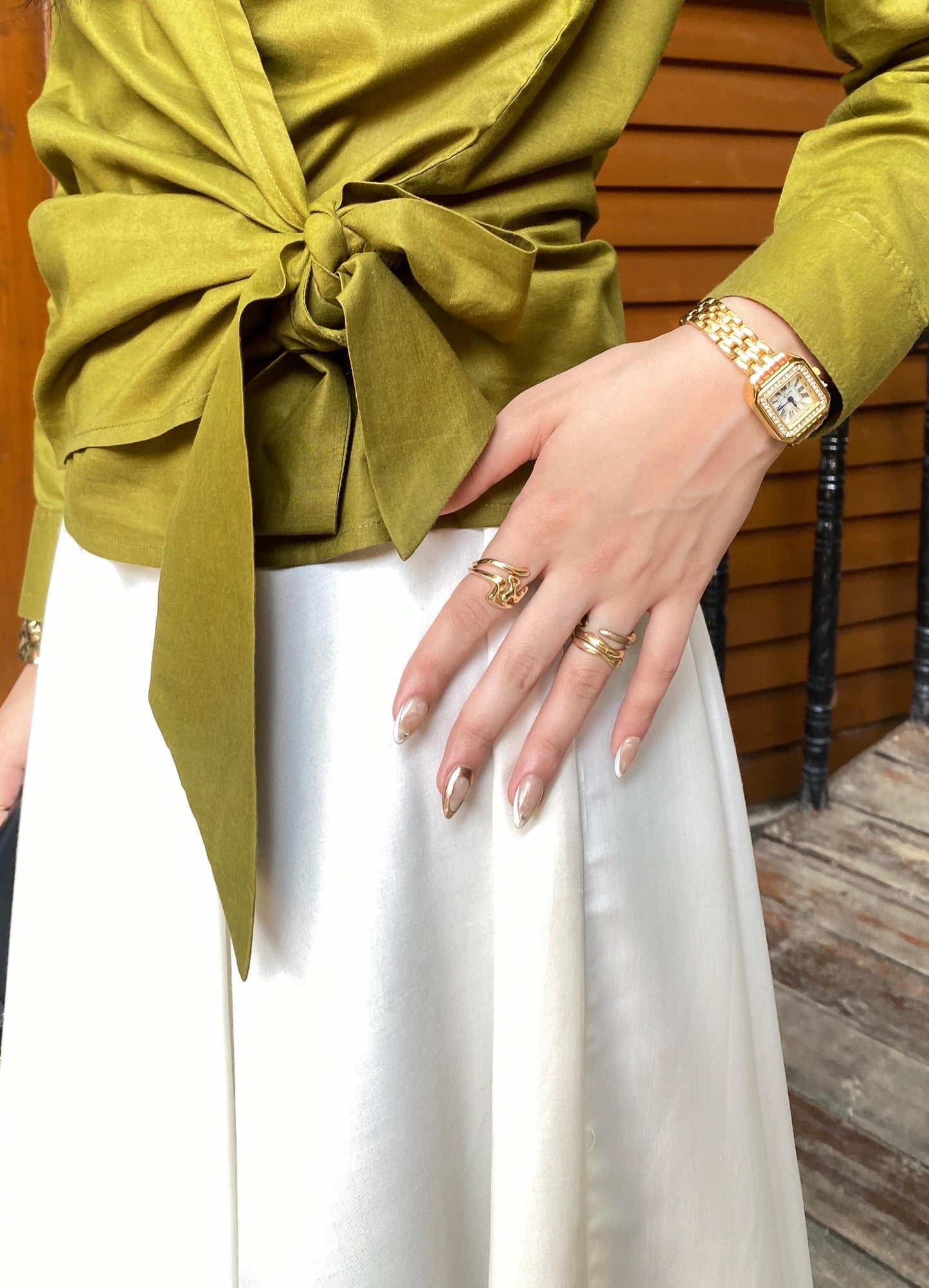 Olive side Bow Top