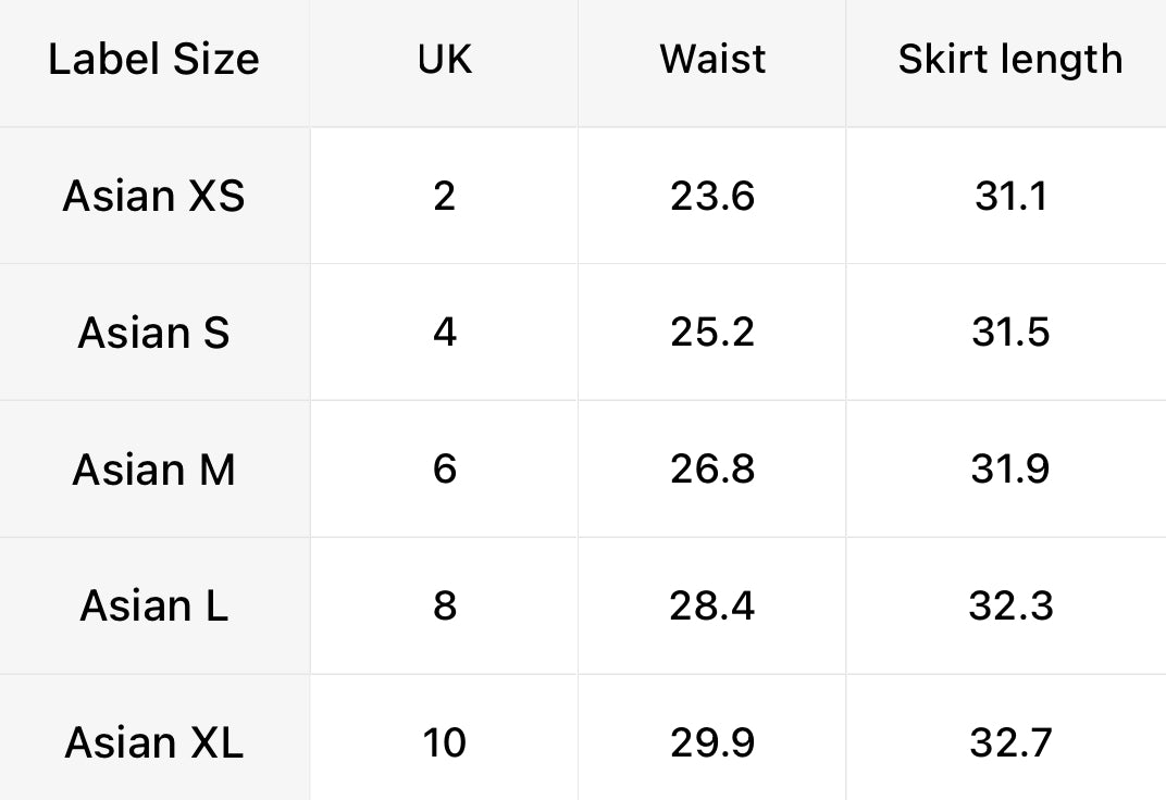 Cheek high waist skirt