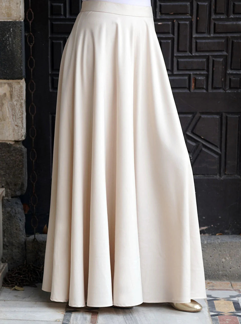 Beige Flair Skirt