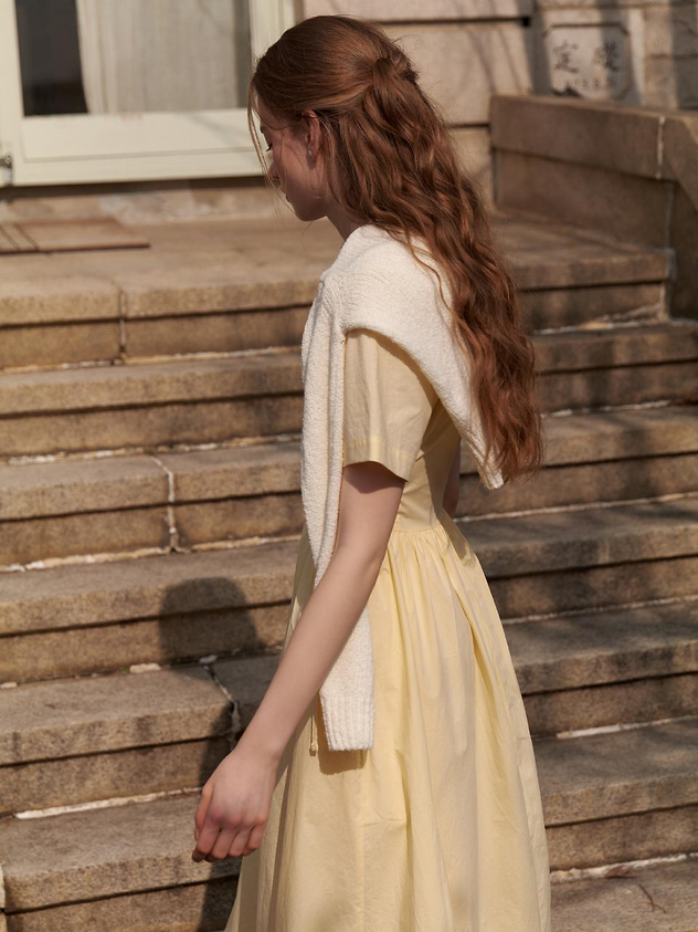 Butter yellow dress