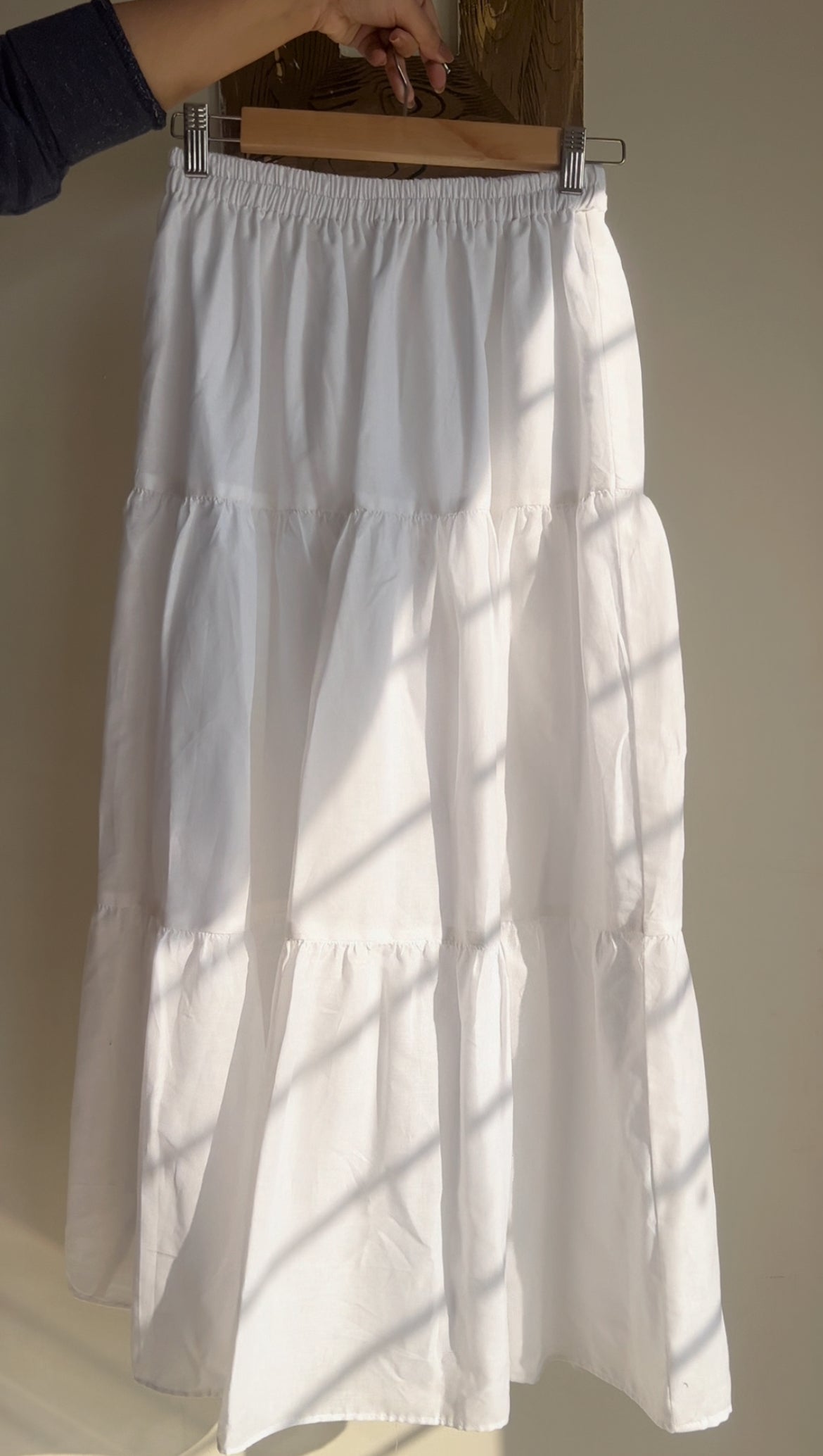 White 3 tier Skirt