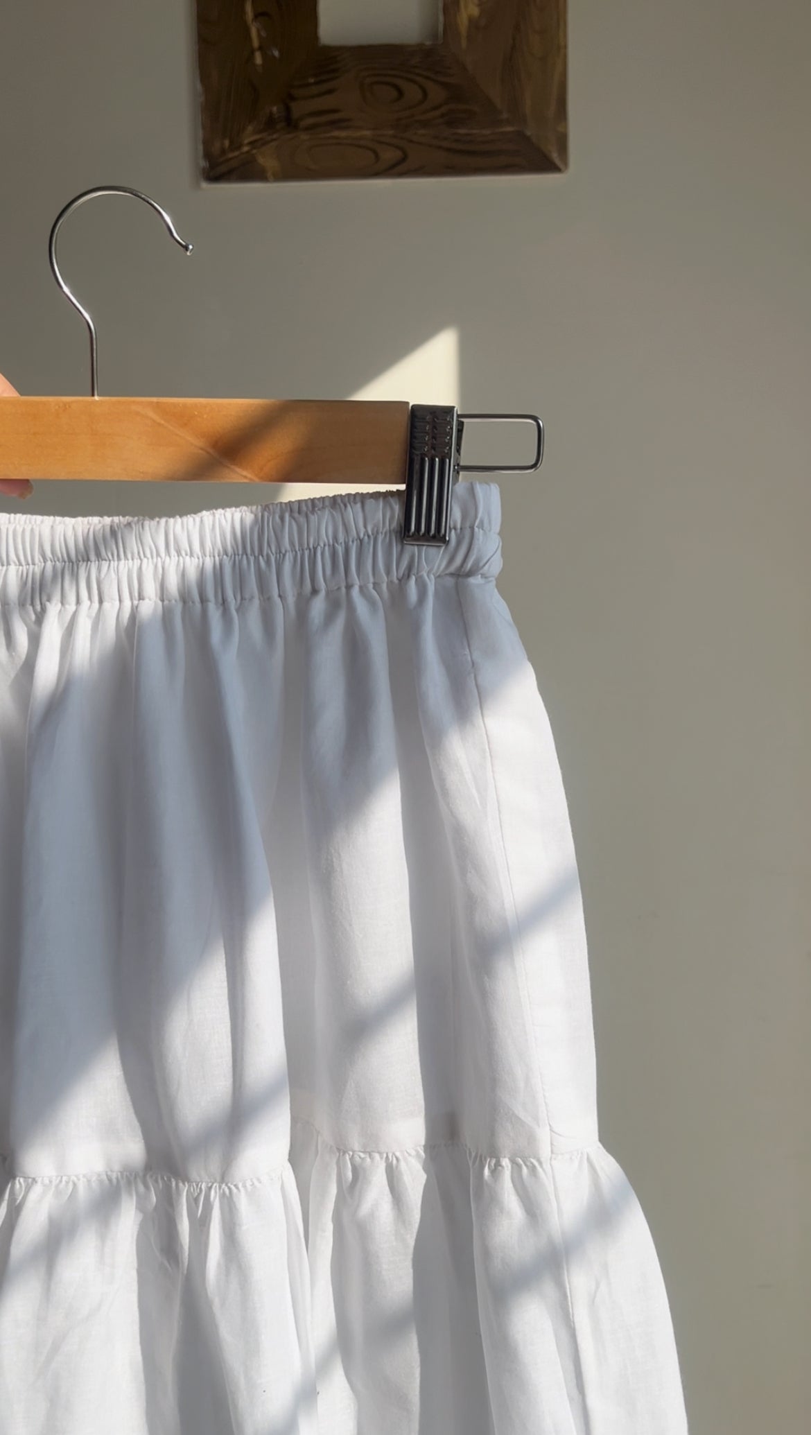 White 3 tier Skirt