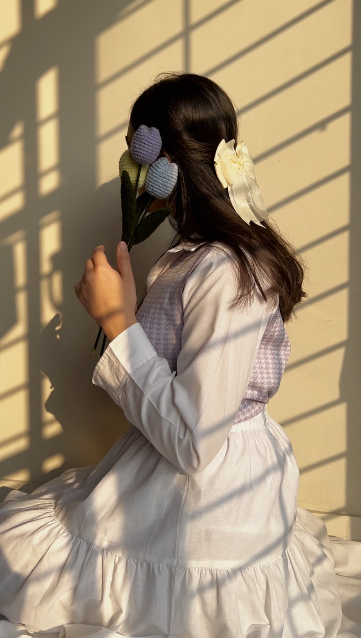 White 3 tier Skirt