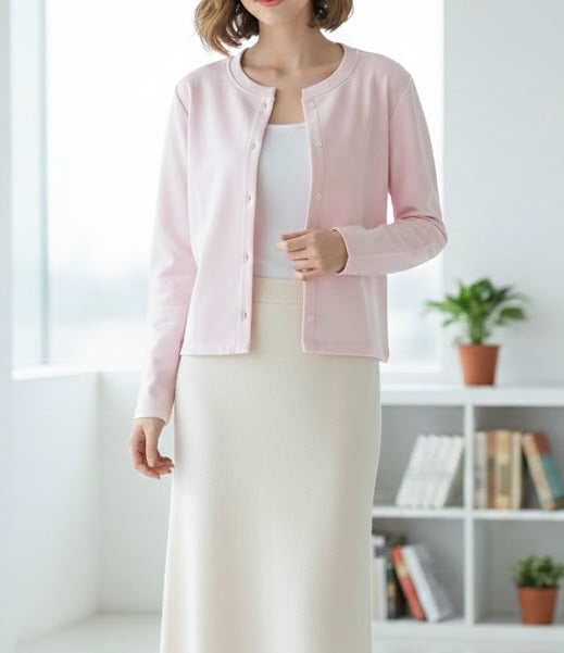 Baby Pink Cardigan