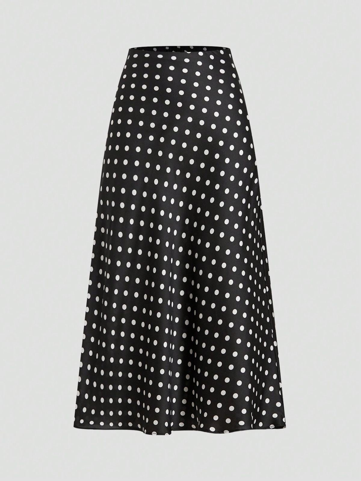 Black polka dot skirt