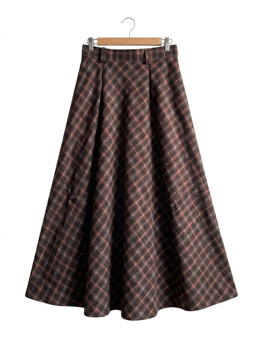 Autumn Check Skirt