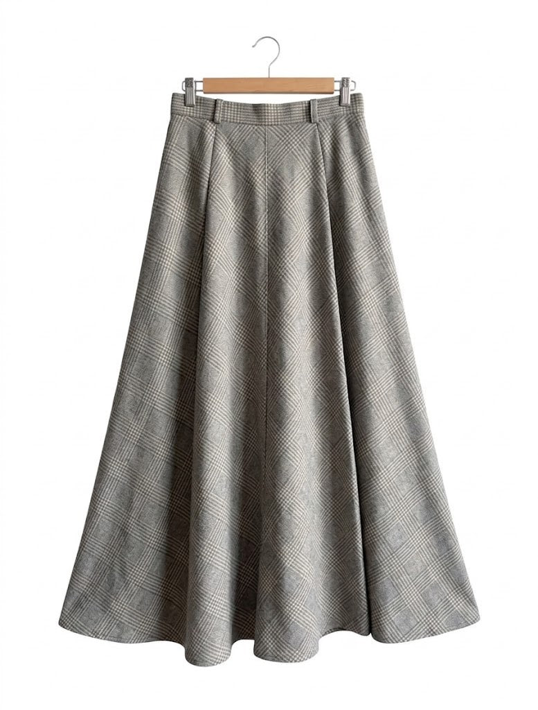 Misty Plaid Skirt