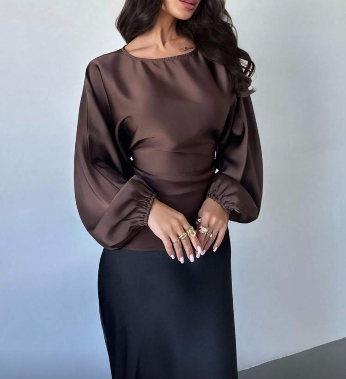 Satin Waist Tight Top