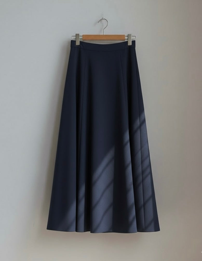Navy Blue umbrella Skirt