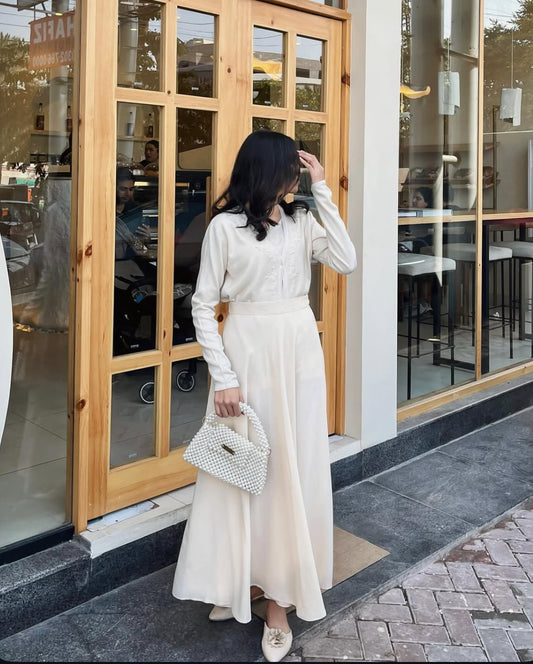 Beige Flair Skirt