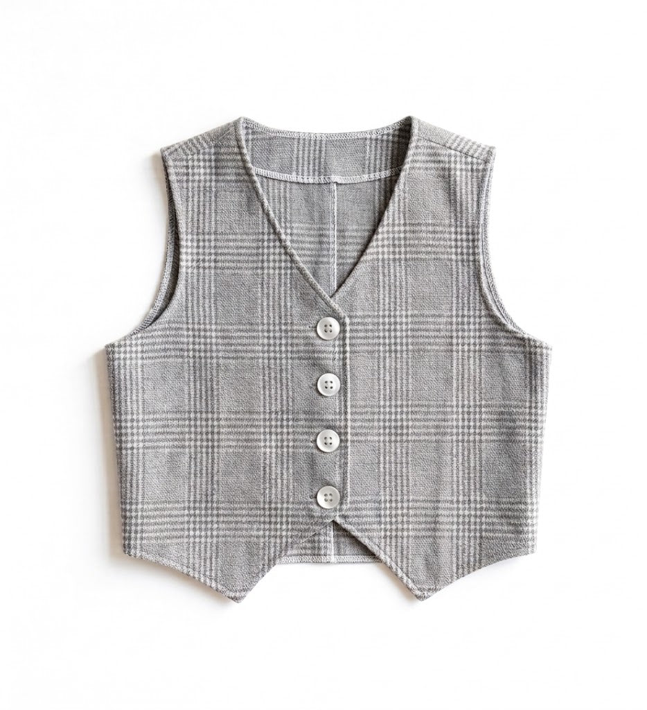 Misty Check Vest