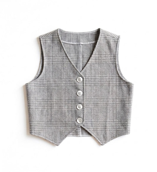 Misty Check Vest