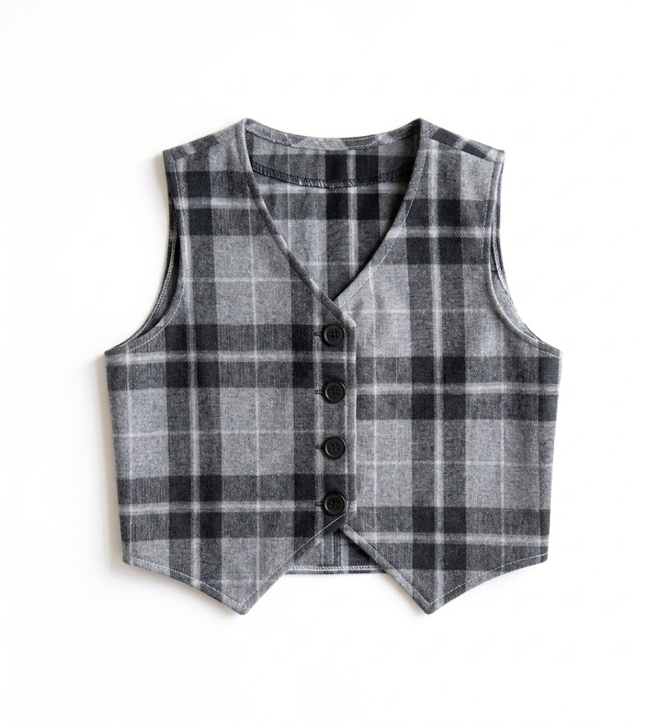 Shadow Check Vest