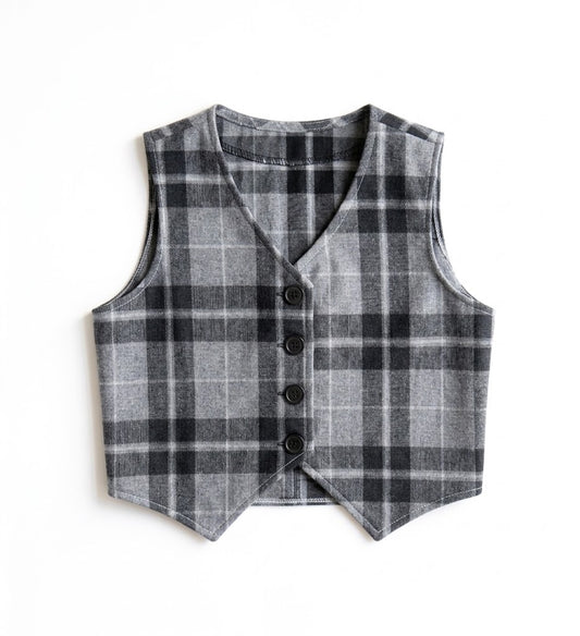 Shadow Check Vest