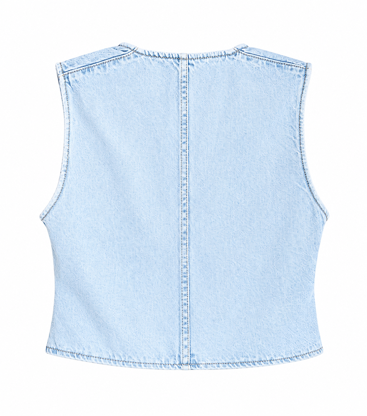 Fitted Denim Vest