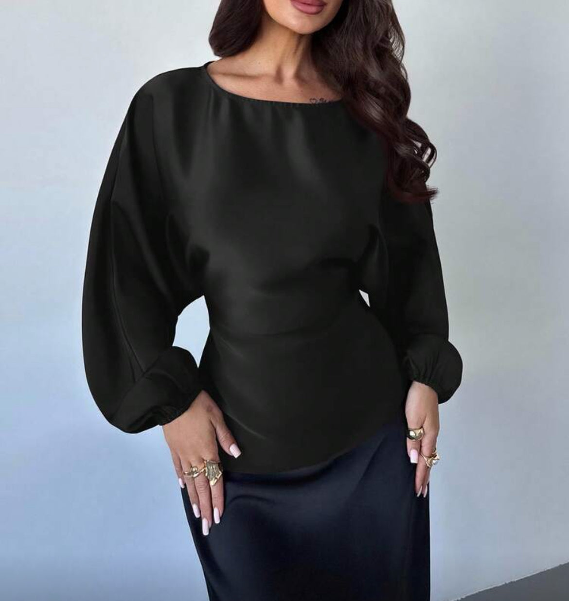 Satin Waist Tight Top