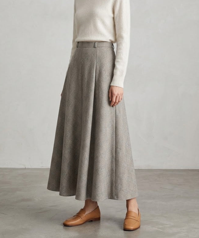 Misty Plaid Skirt