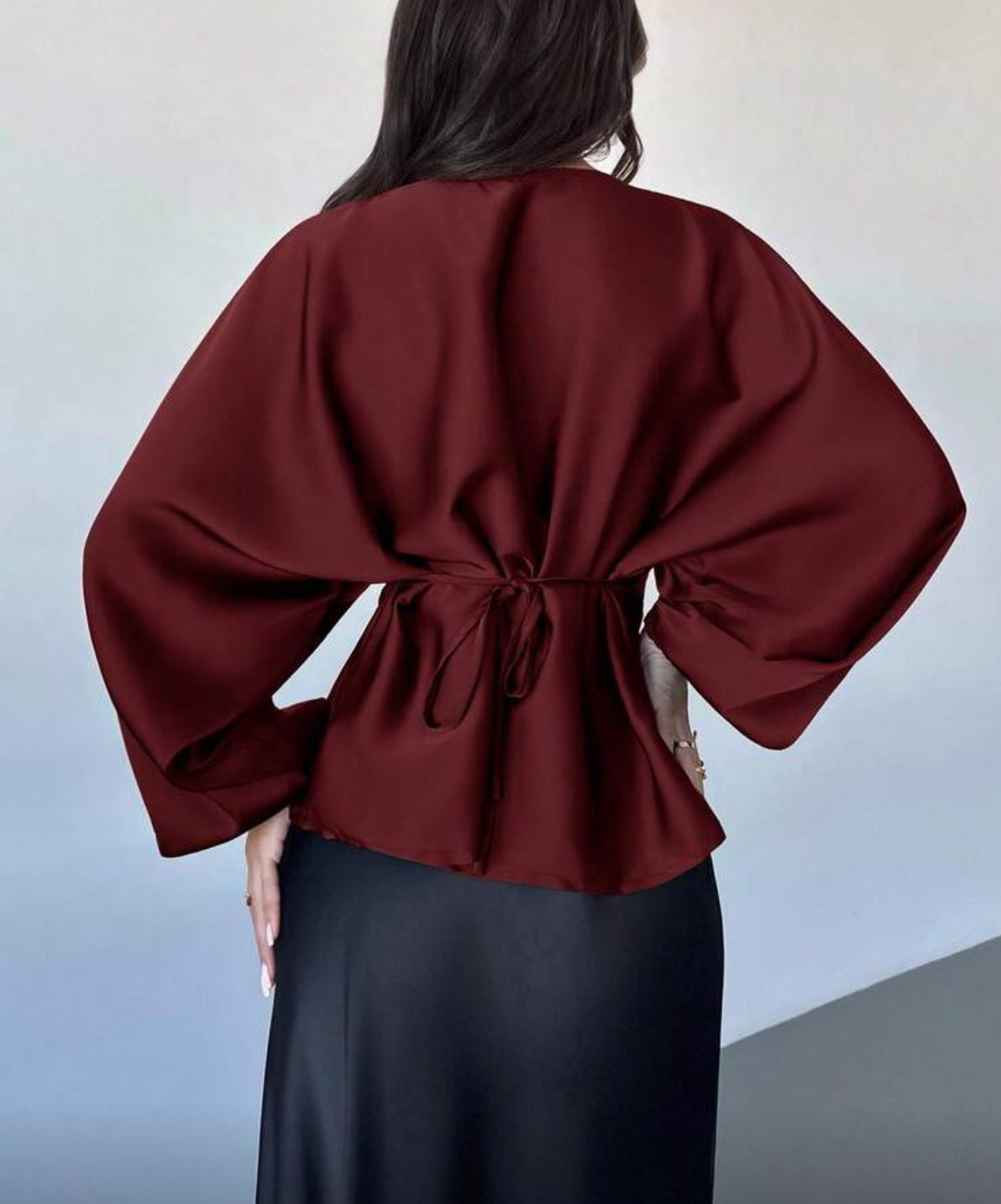 Satin Waist Tight Top