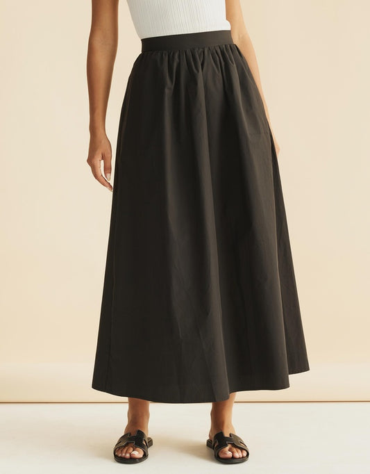 Black cotton Skirt