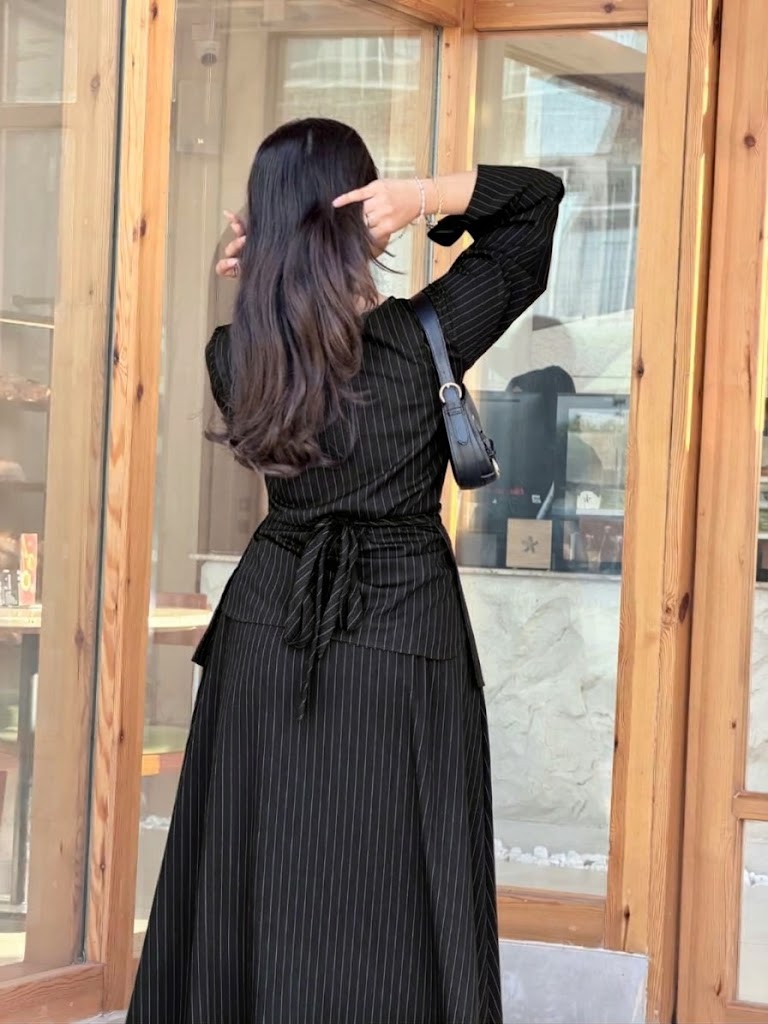 Ash Pinstripe Co-ord Set