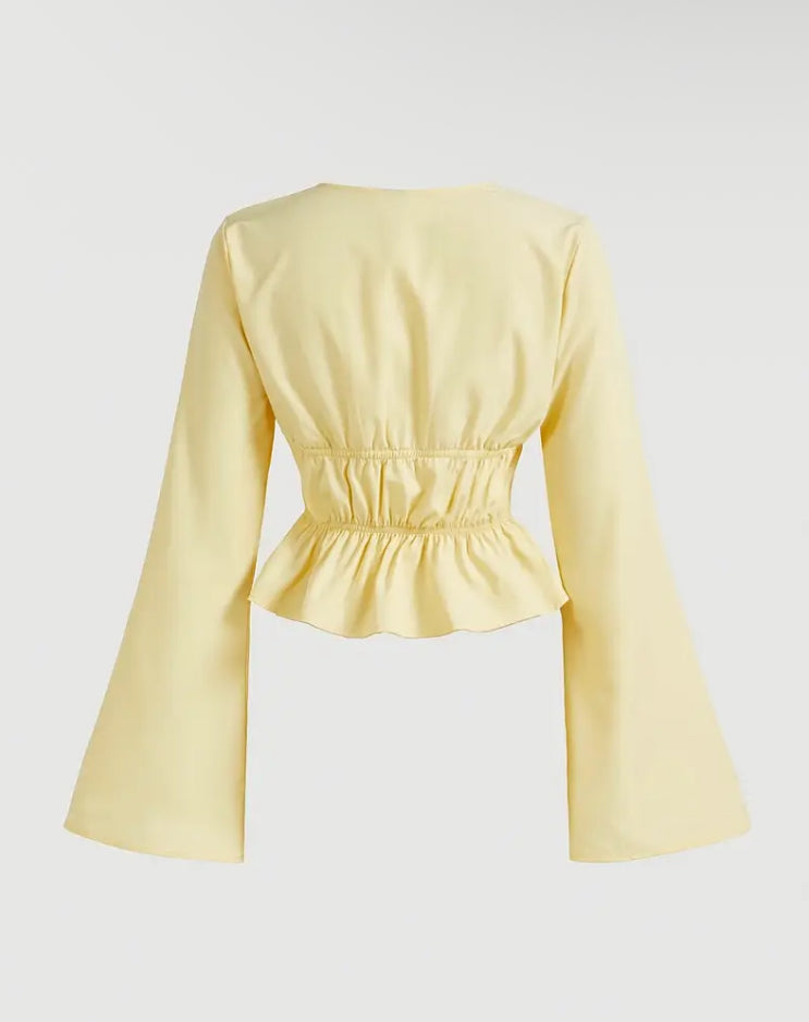 Yellow Scrunch Top