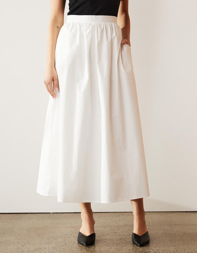 White cotton Skirt