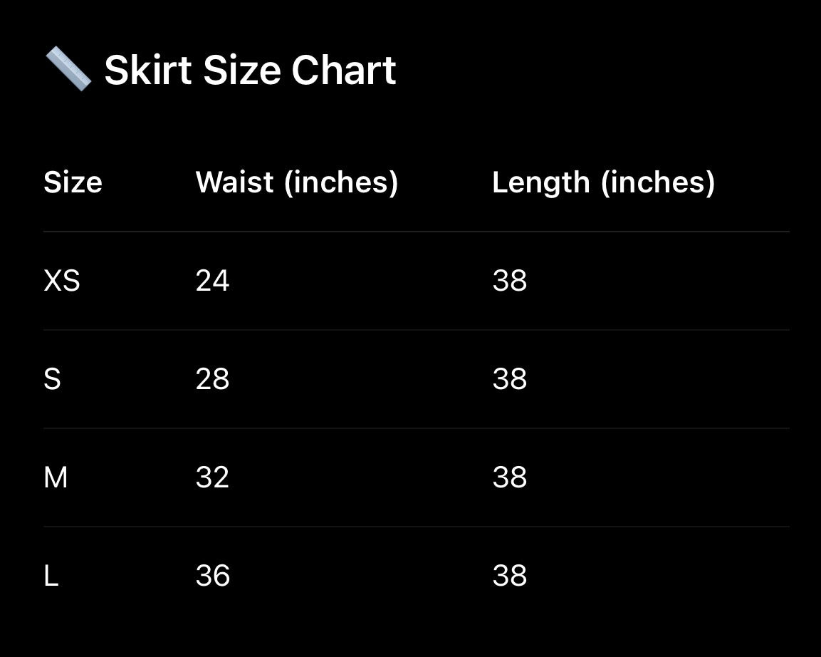 Noir Grid Skirt