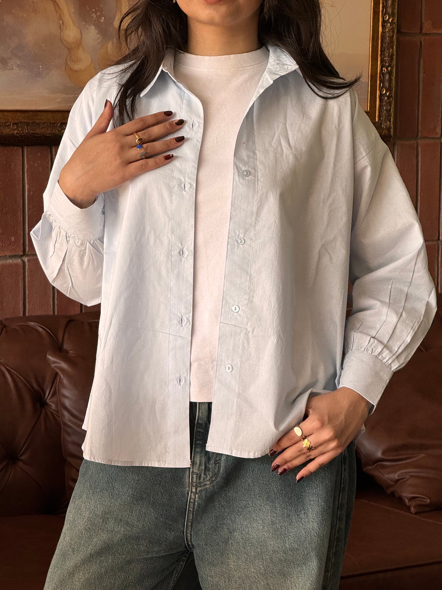 Baby Blue Button Down