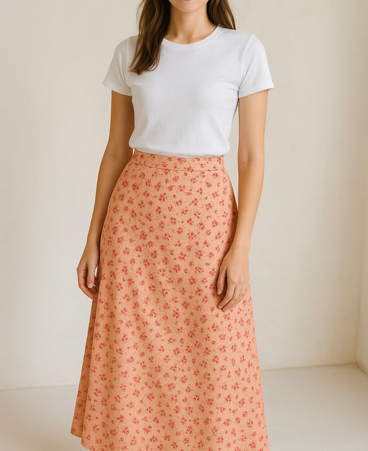 Coral charm skirt