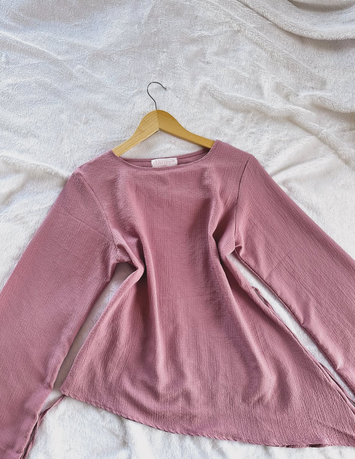 Dusty Pink Crepe Top