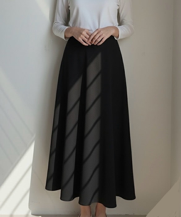 Black A line Skirt