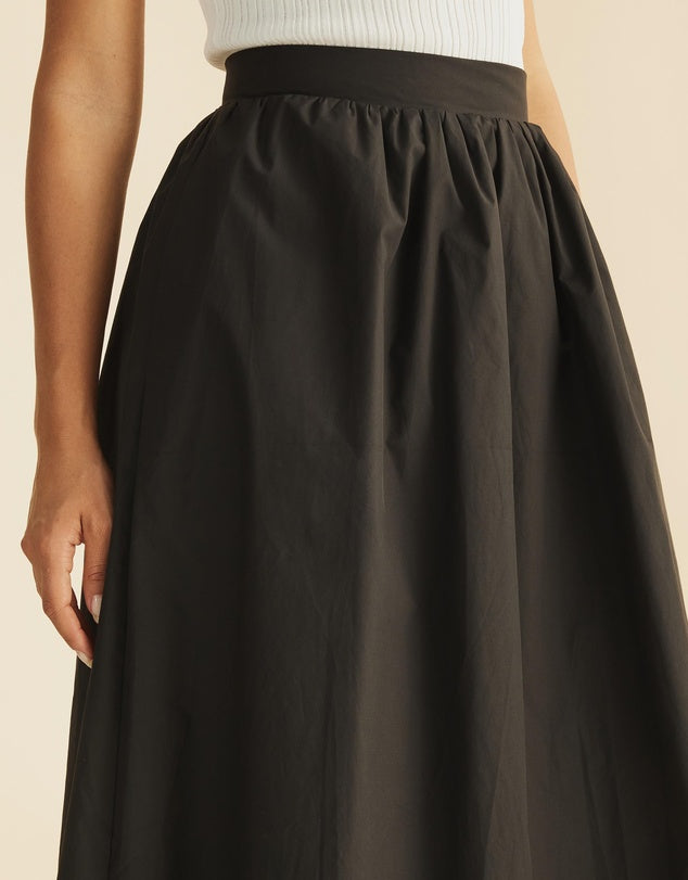 Black cotton Skirt