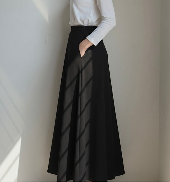 Black A line Skirt