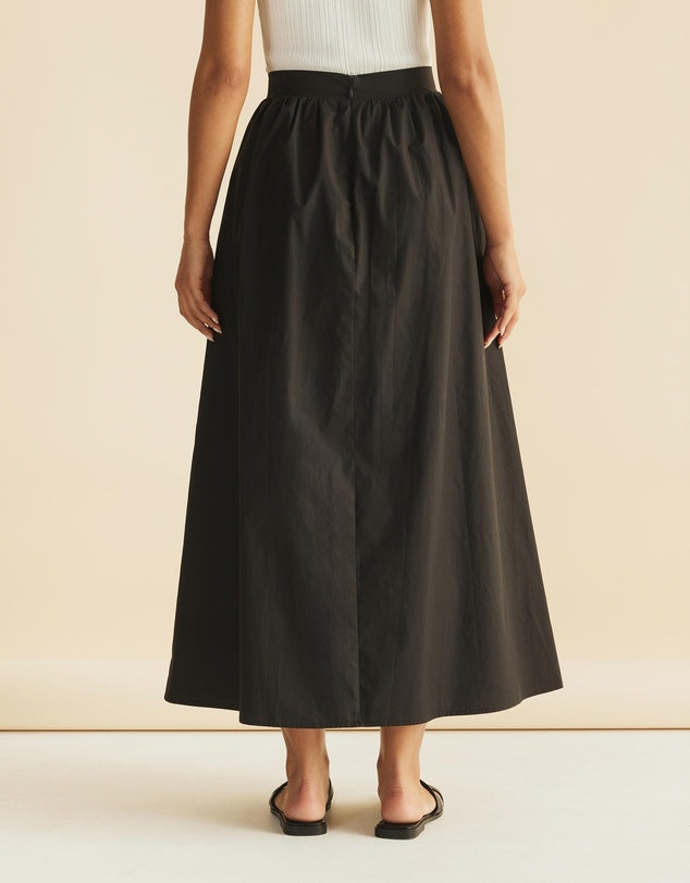 Black cotton Skirt