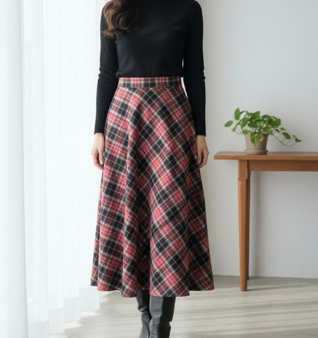 Plaid check Skirt