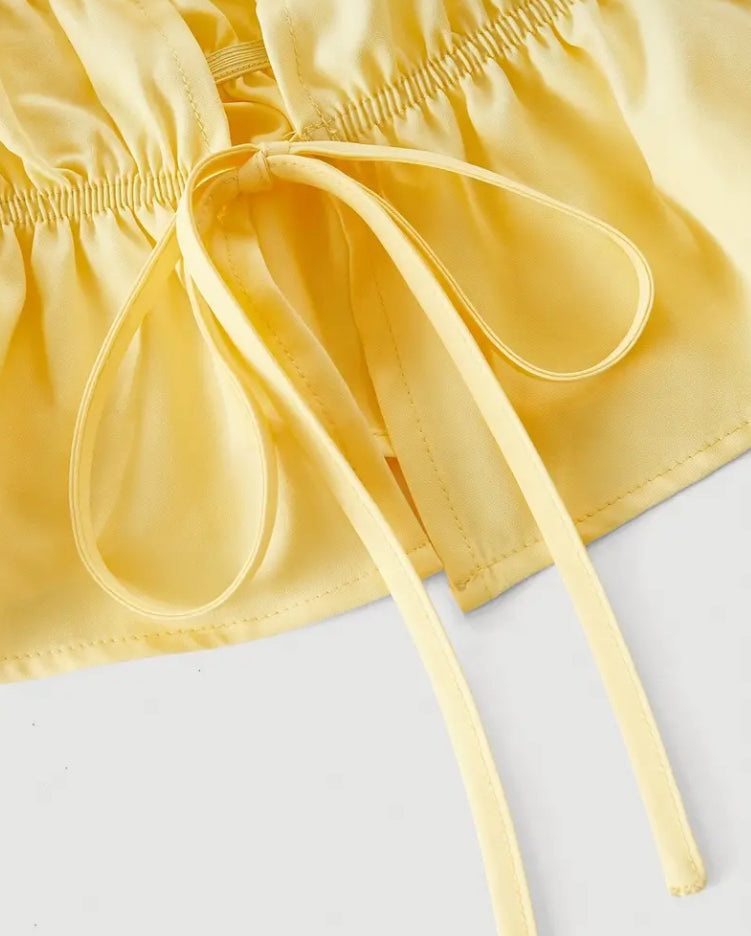 Yellow Scrunch Top