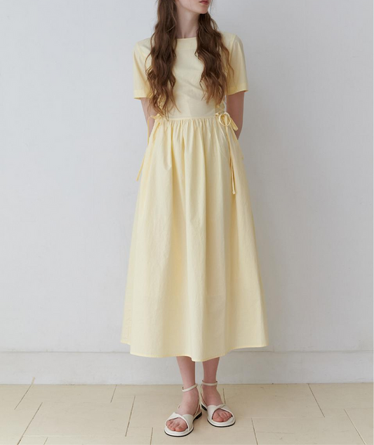 Butter yellow dress
