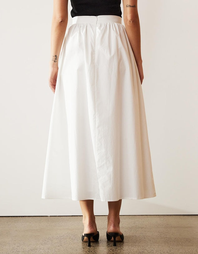 White cotton Skirt