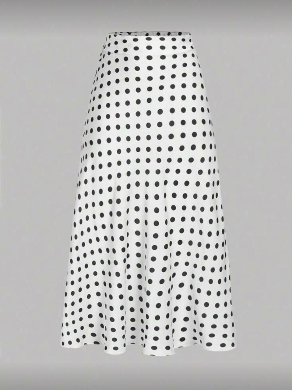 White Polka Dot Skirt