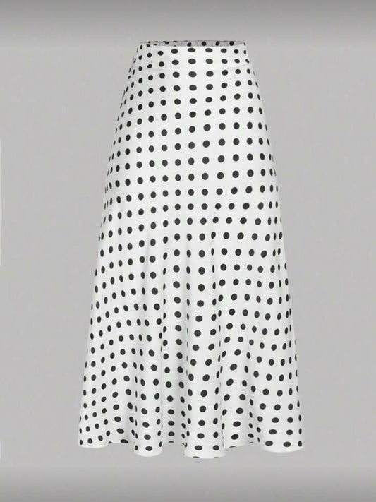 White Polka Dot Skirt