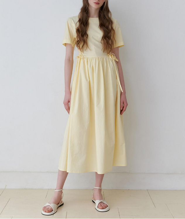 Butter yellow dress