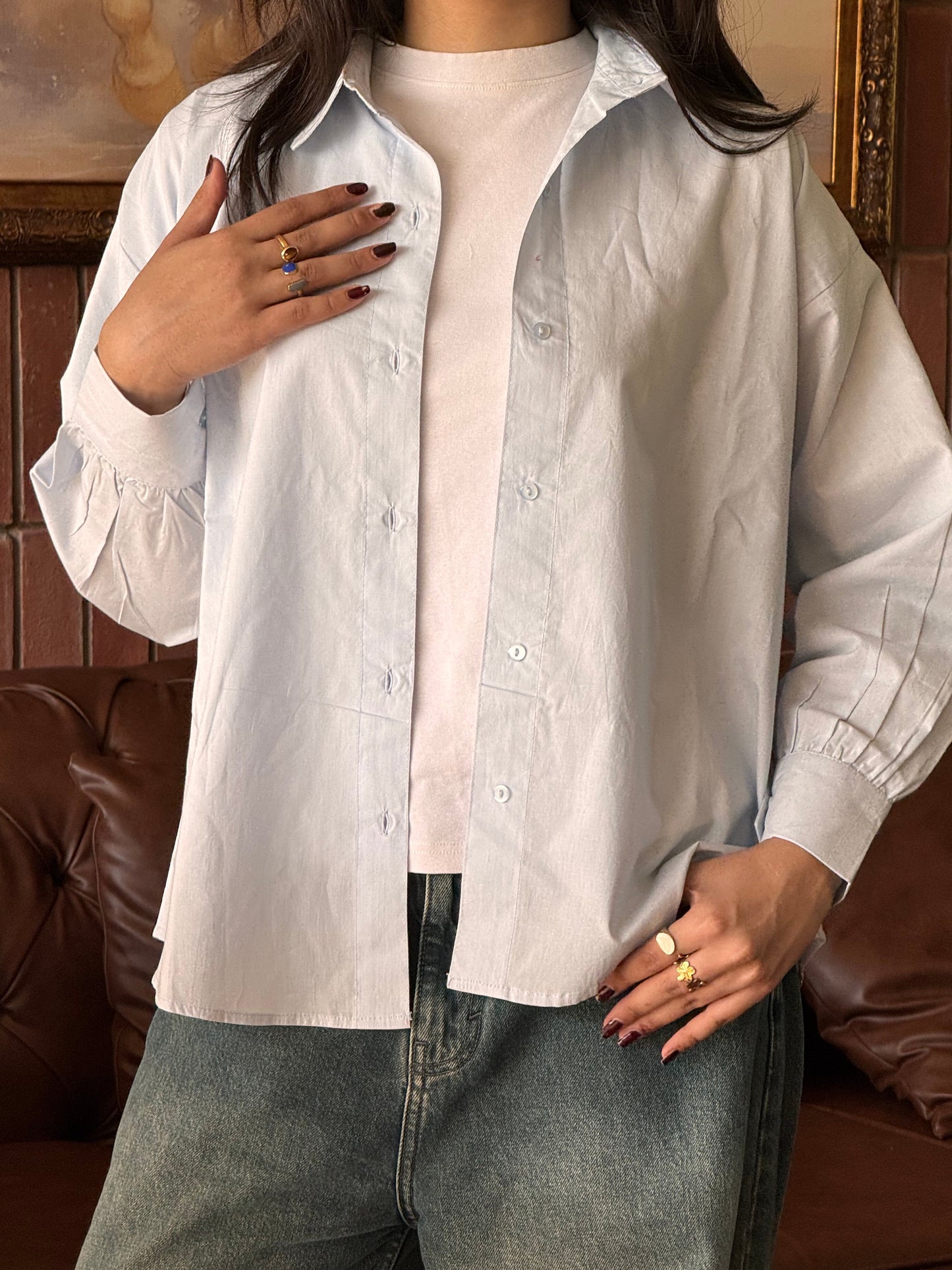 Baby Blue Button Down
