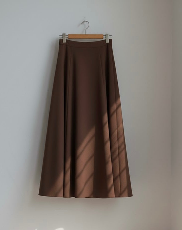 Light Brown A line Skirt