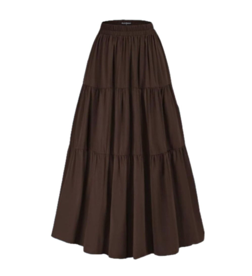 Brown Maxi Skirt