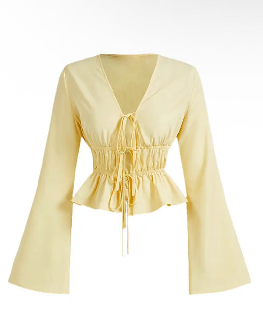 Yellow Scrunch Top