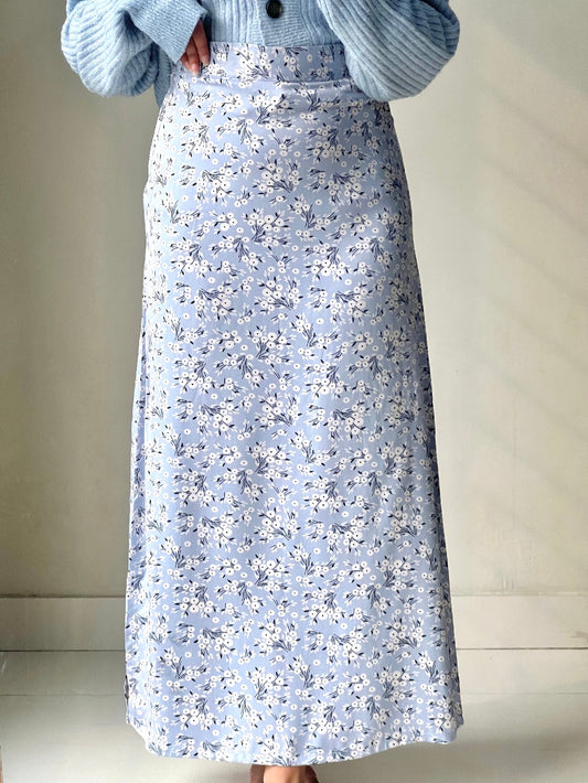 Blue floral Skirt