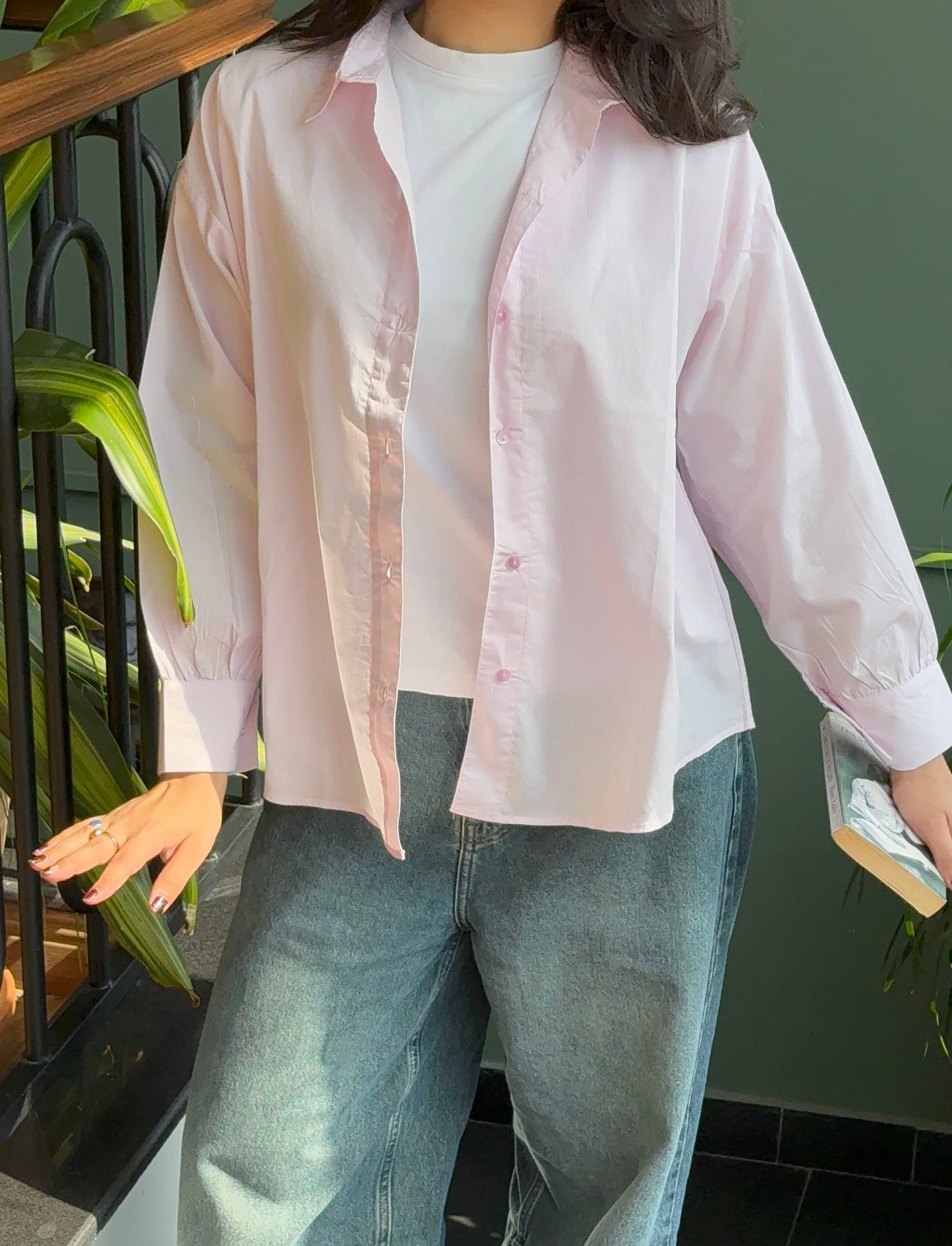 Baby Pink Button Down