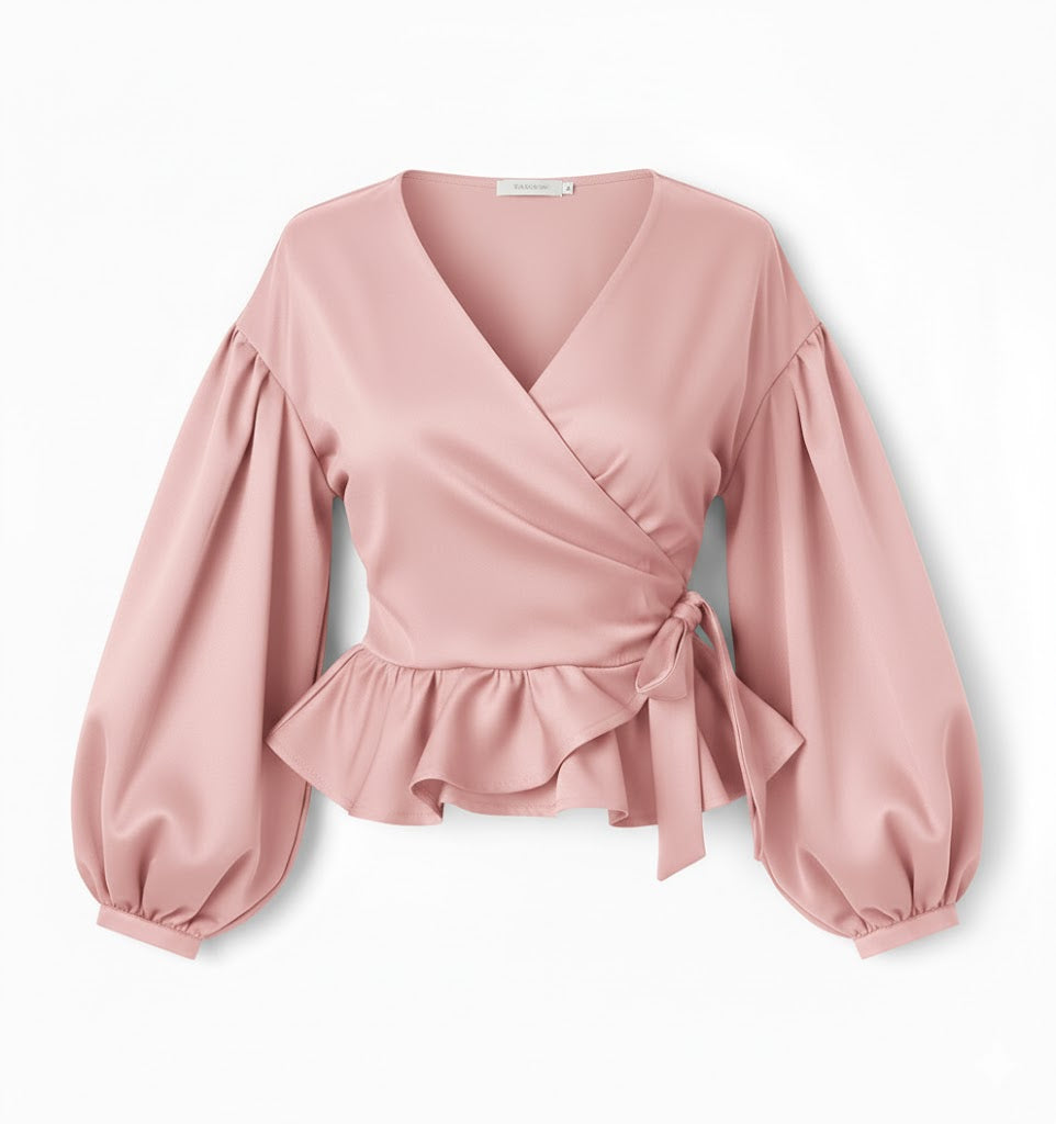Wrap Peplum Top