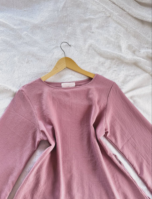 Dusty Pink Crepe Top